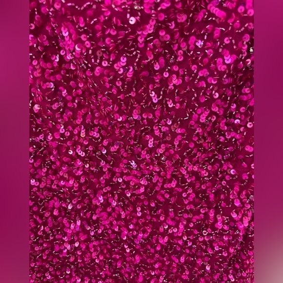 Retrofete Blair sequin gown in dragonfruit NWT - Picture 15 of 15